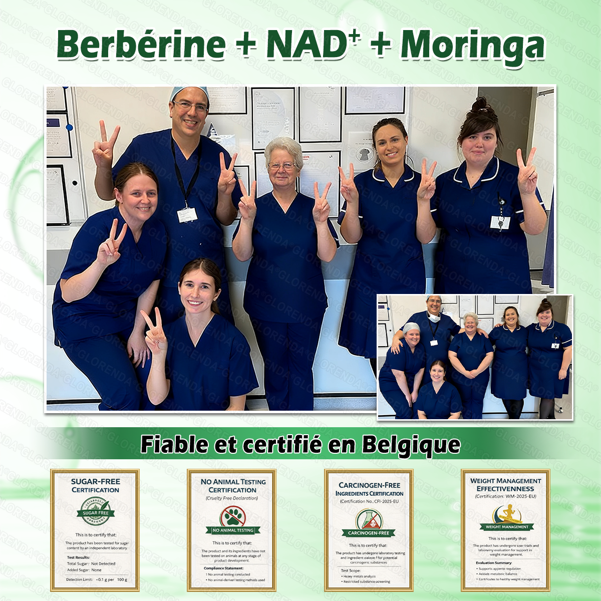 | 🇧🇪 Boutique officielle | 🧑‍⚕️🌿 𝐂𝐥𝐞𝐚𝐫𝐞𝐧𝐚® Moringa · Berbérine + NAD+ – Patch Microneedle Nano Avancé 10-en-1 (1×/jour, résultats visibles en 7 jours) | Obésité, relâchement cutané, apnée du sommeil, articulations, etc.