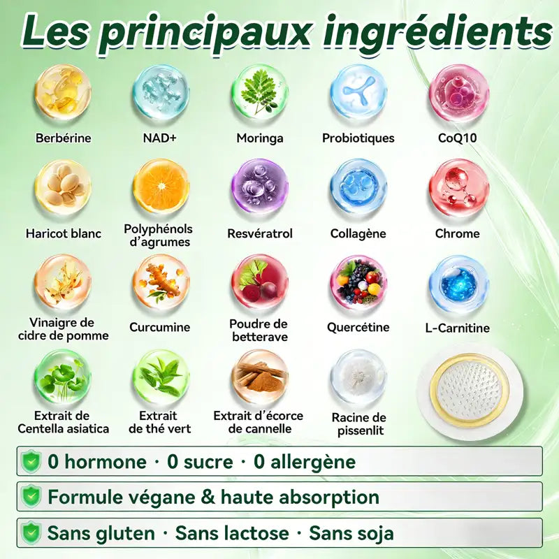 | 🏆🇧🇪 Boutique officielle | 🧑‍⚕️🌿 𝐂𝐥𝐞𝐚𝐫𝐞𝐧𝐚® Moringa · Berbérine + NAD+ – Patch Microneedle Nano Avancé 10-en-1 (1×/jour, résultats visibles en 7 jours) | Obésité, relâchement cutané, apnée du sommeil, articulations, etc.